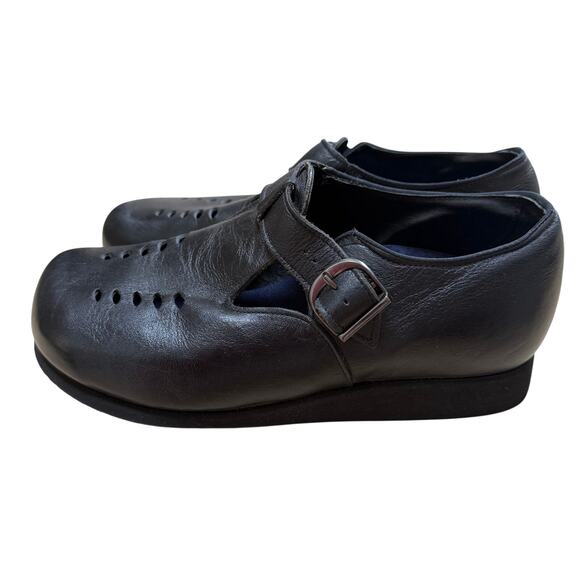 P. W. Minor Womens Orthotic Shoes SZ 9 T Strap Leather Extra Depth Comfort NWOB - Picture 2 of 9